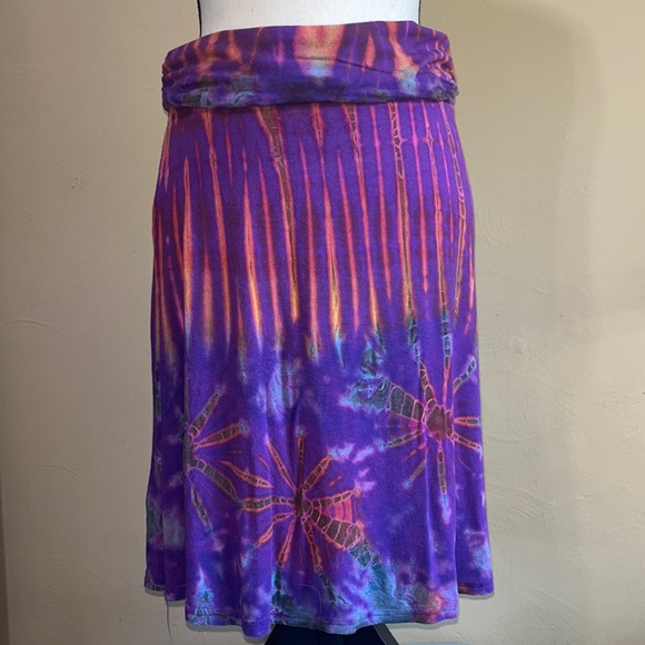Kathmandu imports Skirts Kathmanduimports Purple Tiedye Skirt Poshmark
